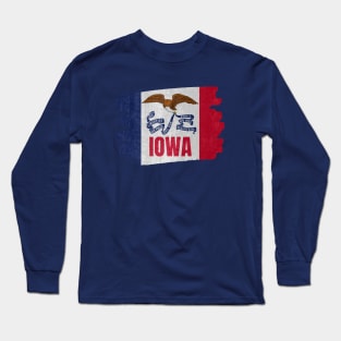 Iowa State Flag Long Sleeve T-Shirt